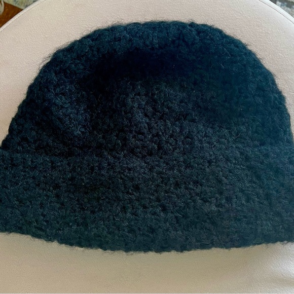 Beanie Hat w Flower Accent - Picture 2 of 2